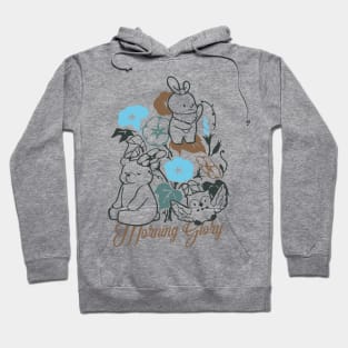 Animal Friends are Playing in the Morning Glory Garden Hoodie